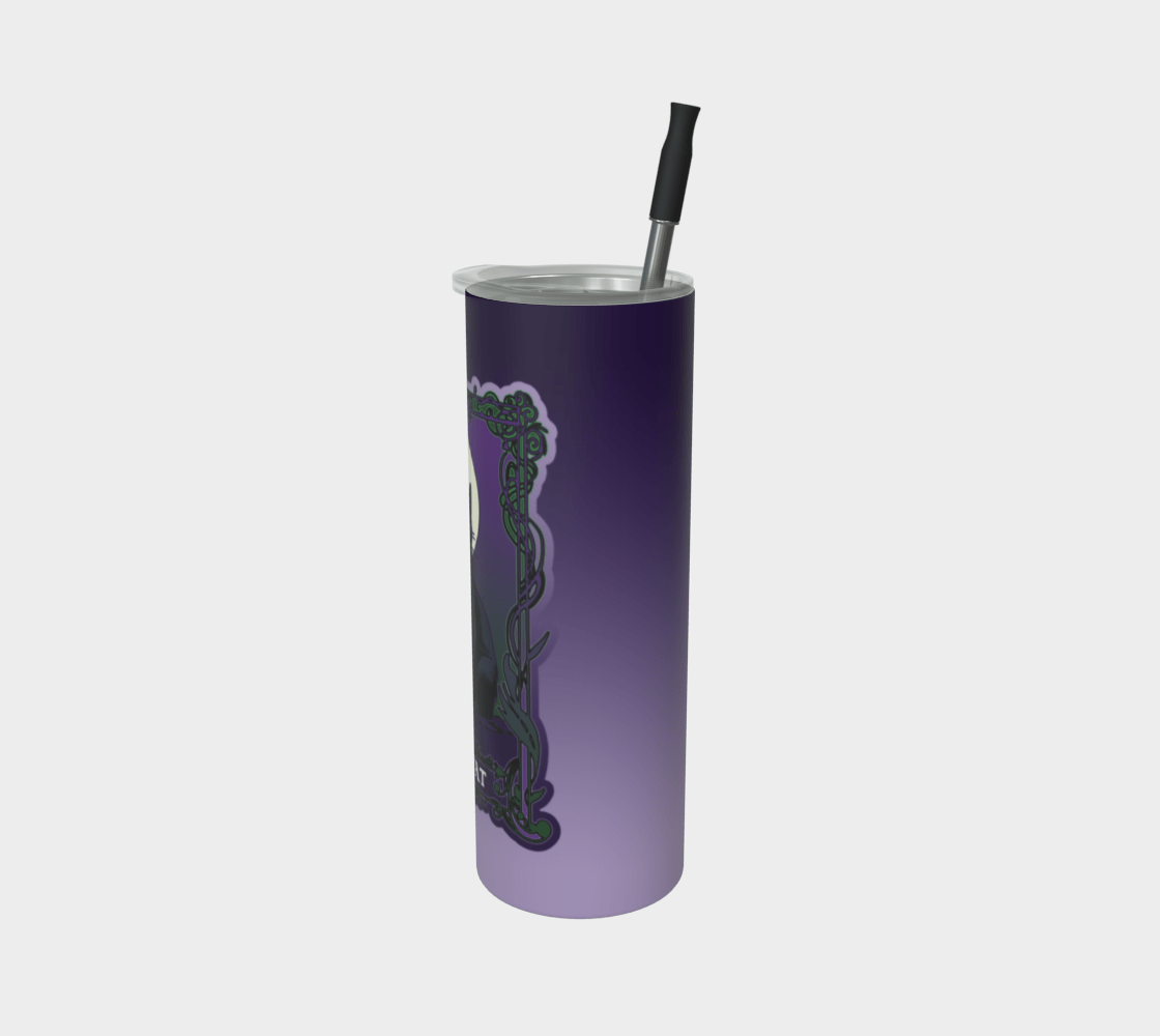 The Cat Tumbler - PRINT ON DEMAND Stainless Steel Tumbler Acornandcrowstudio