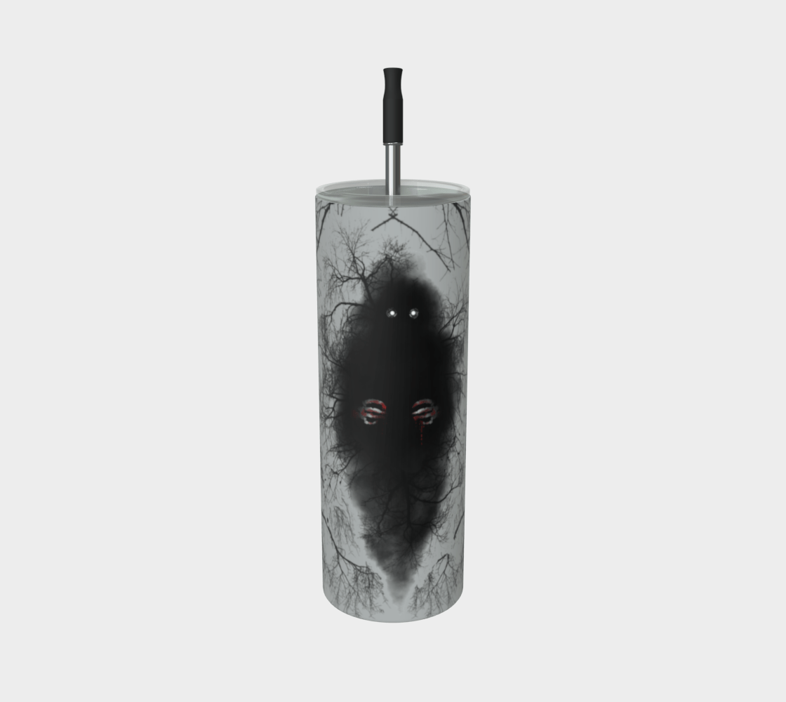 The Lurker in the Forest - PRINT ON DEMAND Stainless Steel Tumbler Acornandcrowstudio
