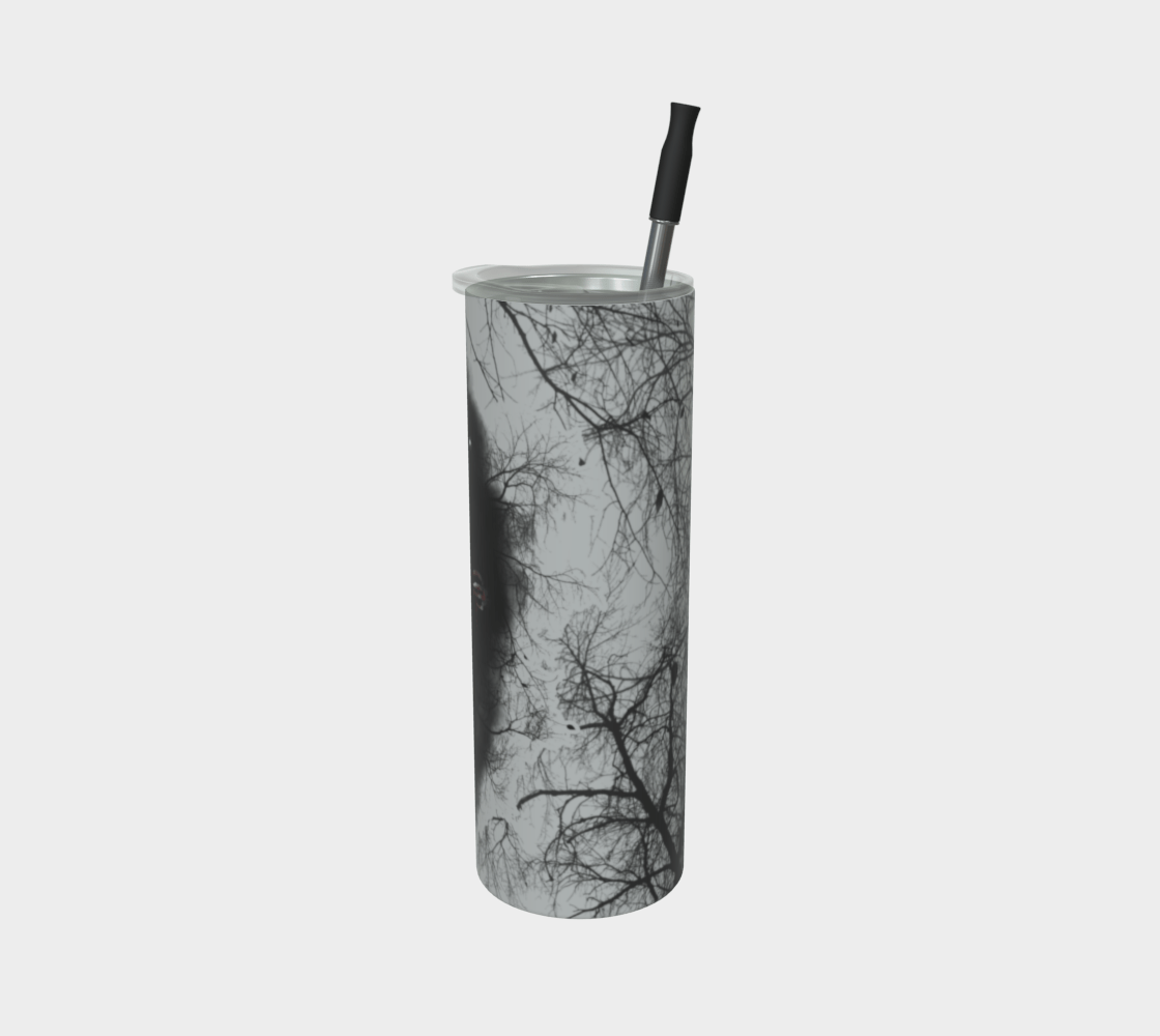 The Lurker in the Forest - PRINT ON DEMAND Stainless Steel Tumbler Acornandcrowstudio