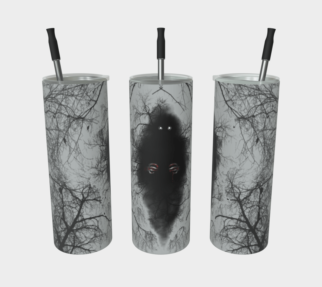 The Lurker in the Forest - PRINT ON DEMAND Stainless Steel Tumbler Acornandcrowstudio