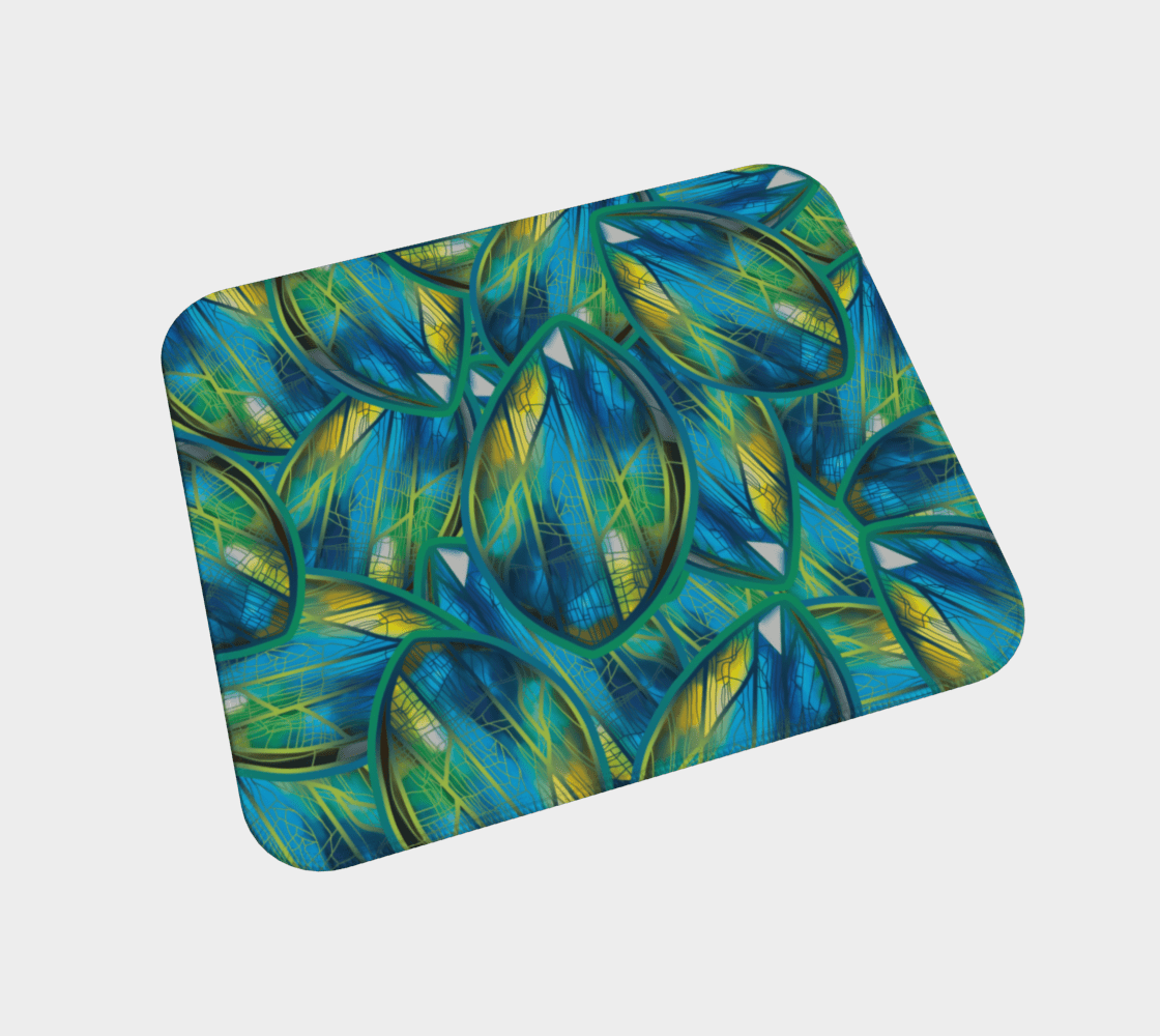 Labradorite Mousepad - PRINT ON DEMAND Desk Mat Acornandcrowstudio