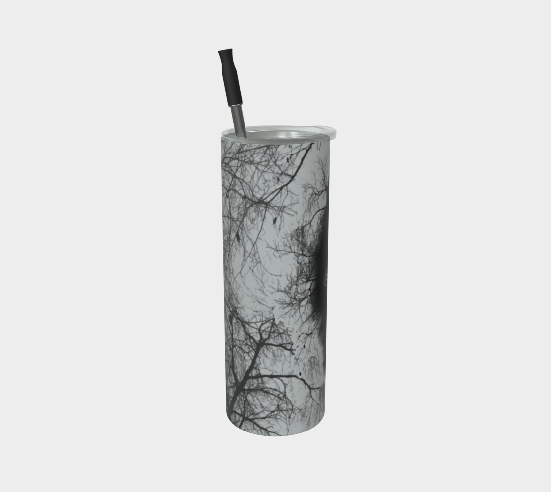 The Lurker in the Forest - PRINT ON DEMAND Stainless Steel Tumbler Acornandcrowstudio
