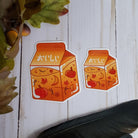 GLOSSY STICKER: Fall Milk Carton Sticker , Milk Carton Sticker , Fall Milk Carton , Fall Stickers , Autumn Stickers , Pumpkin Stickers
