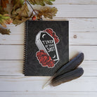 SPIRAL NOTEBOOK: Tired of Your Shit , Coffin and Roses Journal , Black Coffin and Roses Notebook , Dark Humor Spiral Journal