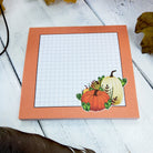 STICKY NOTES: Orange Pumpkin and Crystals Sticky Notes , Orange Pumpkins Stationery , Pumpkin Art , Pumpkin and Crystal Art