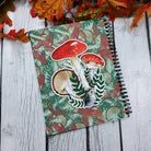 SPIRAL NOTEBOOK: Red Mushrooms and Ferns , Mushroom and Ferns Journal , Mushroom Vibes Notebook , Red Mushrooms Spiral Journal