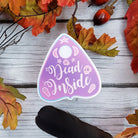 MATTE STICKER: Pink Planchette Dead Inside , Pastel Pink Planchette Sticker , Planchette Art , Trendy Sticker , Pastel Goth Stickers
