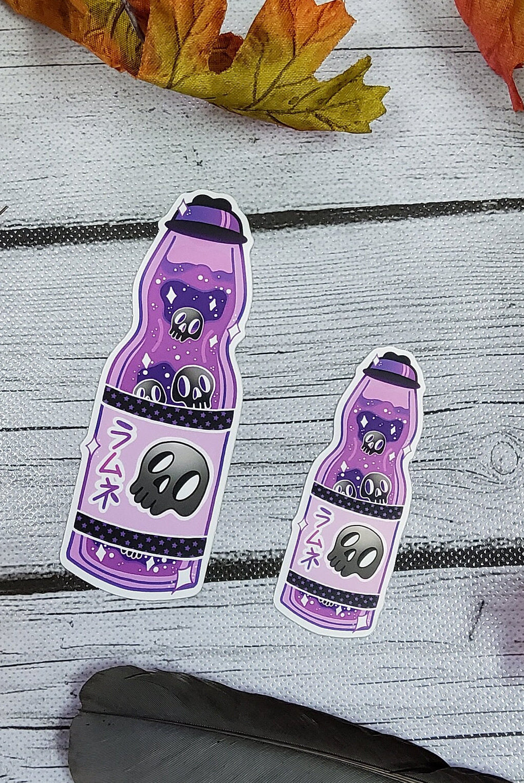 MATTE STICKER: Purple Glass Bottle Drink Skull Sticker , Skull Drink Sticker , Skull Purple Sticker , Purple Drink Sticker , Glass Bottle