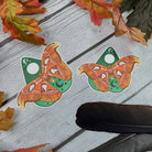 MATTE STICKER: Atlas Moth and Planchette Die Cut , Atlas Moth and Planchette Sticker , Planchette Sticker , Atlas Moth Sticker , Moths