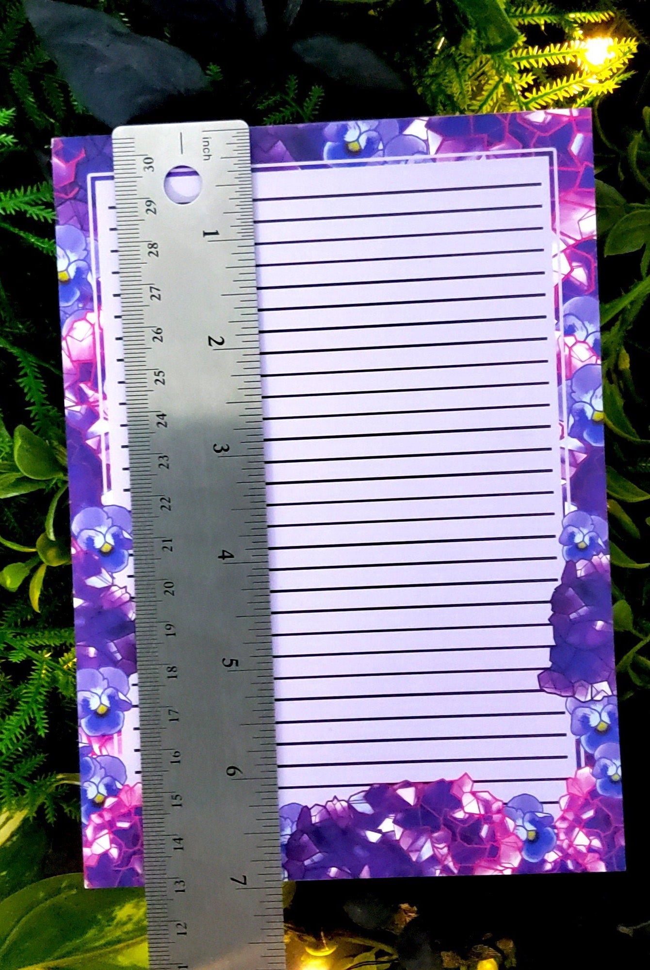 NOTEPAD: Amethyst Crystal To Do List , Purple Crystal Notepad , Amethyst Crystal To Do Notepad , Amethyst Crystal Stationary , Amethyst Note