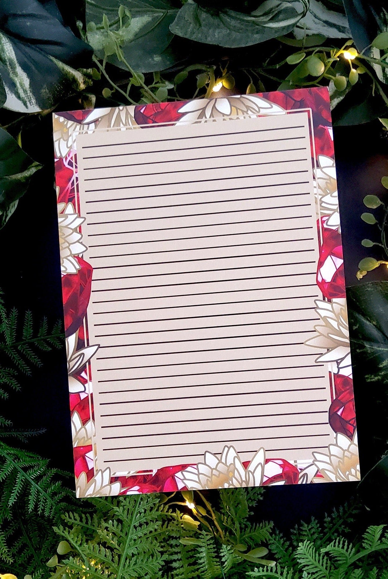 NOTEPAD: Ruby Crystal To Do List , Ruby Crystal Notepad , Ruby Crystal To Do Notepad , Red Ruby Crystal Stationary , Red Notes