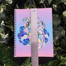 SPIRAL NOTEBOOK : Opal Crystal Heart Spiral with College Ruled Pages , Opal Crystal Notebook , Opal Crystal Heart , Opal Art