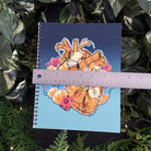 SPIRAL NOTEBOOK : Topaz Crystal Heart Spiral with College Ruled Pages , Topaz Crystal Notebook , Topaz Crystal Heart , Topaz Art