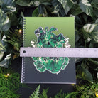 SPIRAL NOTEBOOK : Emerald Crystal Heart Spiral with College Ruled Pages , Emerald Crystal Notebook , Emerald Crystal Heart , Emerald Art