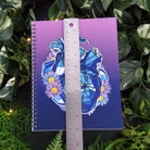 SPIRAL NOTEBOOK : Sapphire Crystal Heart Spiral with College Ruled Pages , Sapphire Crystal Notebook , Sapphire Crystal Heart , Sapphire Art