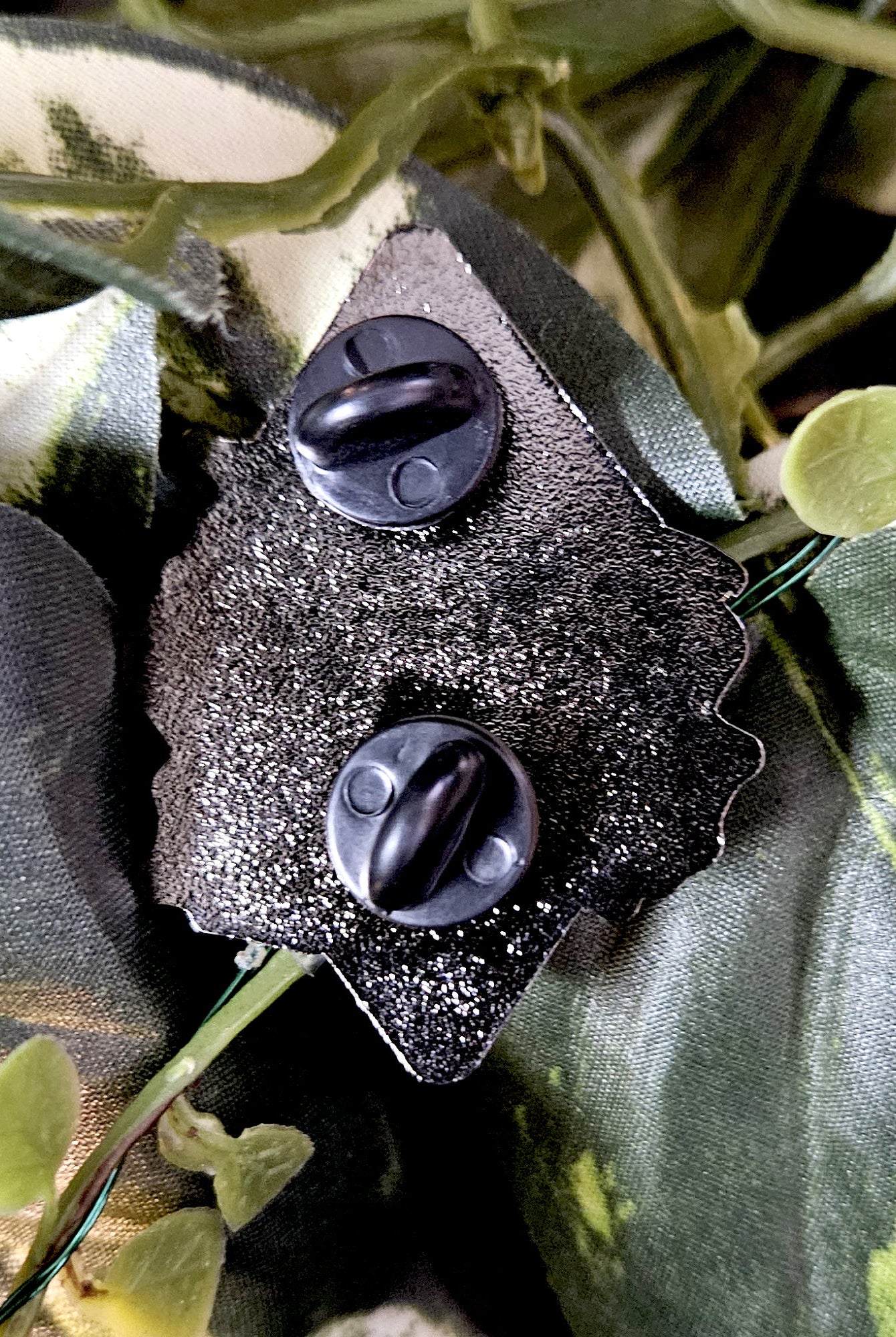 ENAMEL PIN: Florence Bat with Black Moon , Bat with Frescos and Night Sky Enamel Pin , Bat and Moon Art , Bat and Moon Enamel Pin