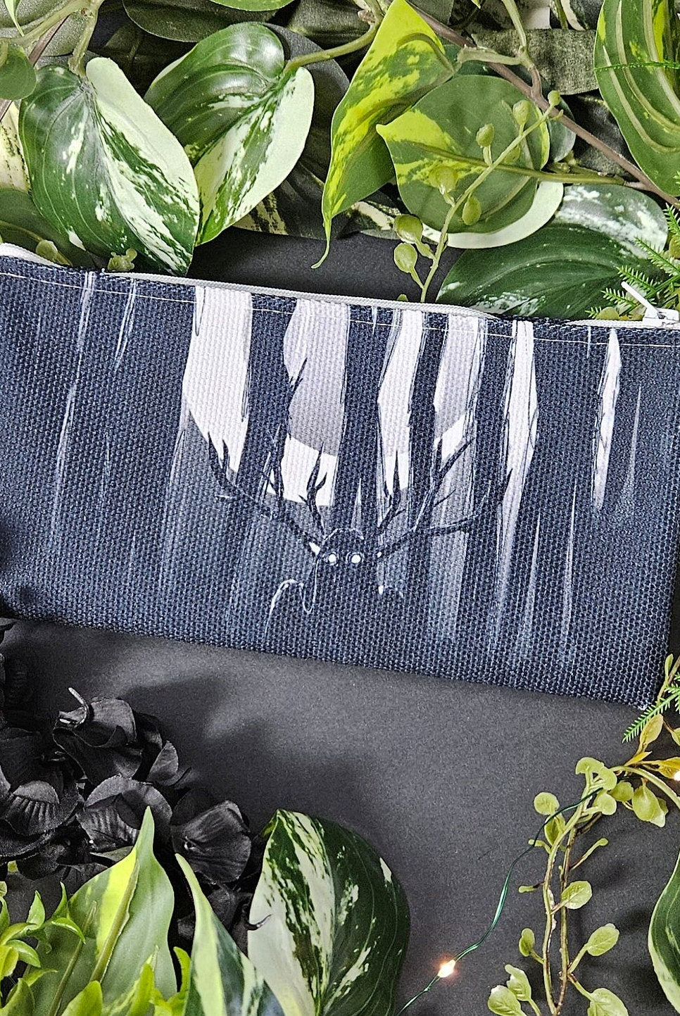 PENCIL POUCH : The Watcher Forest Cryptid Pencil Pouch , The Watcher Cryptid Pencil Pouch , The Watcher Art , Forest Cryptid Dark Art