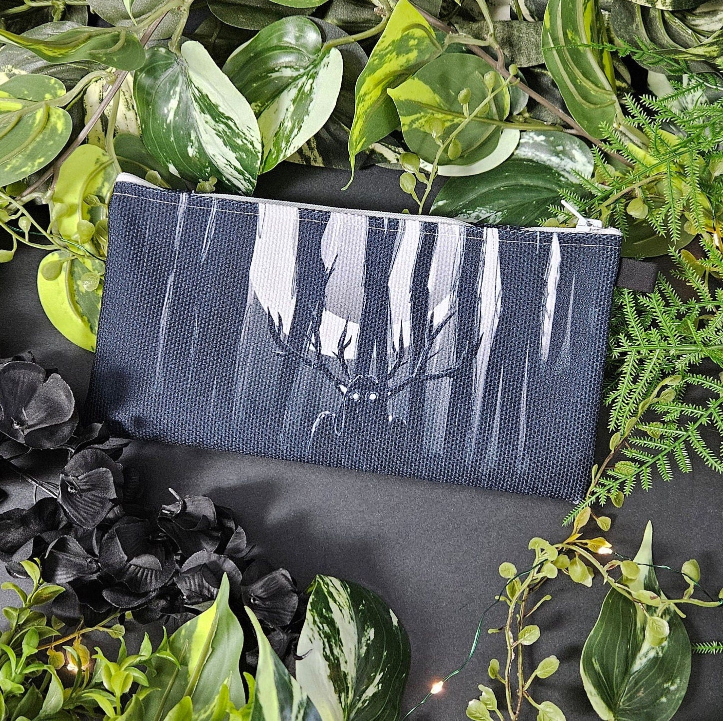 PENCIL POUCH : The Watcher Forest Cryptid Pencil Pouch , The Watcher Cryptid Pencil Pouch , The Watcher Art , Forest Cryptid Dark Art