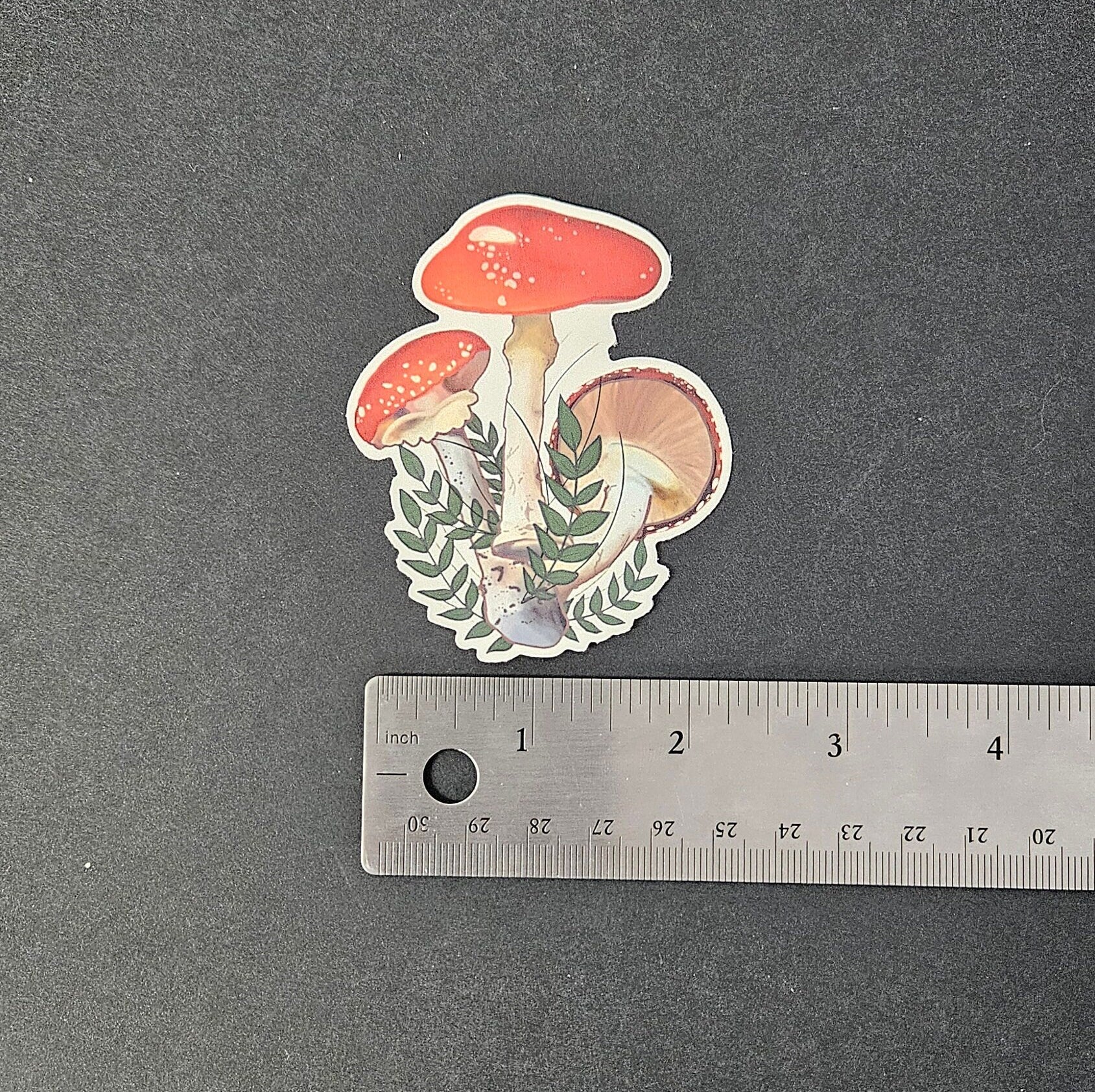 TEMPORARY TATTOO: Red Mushrooms