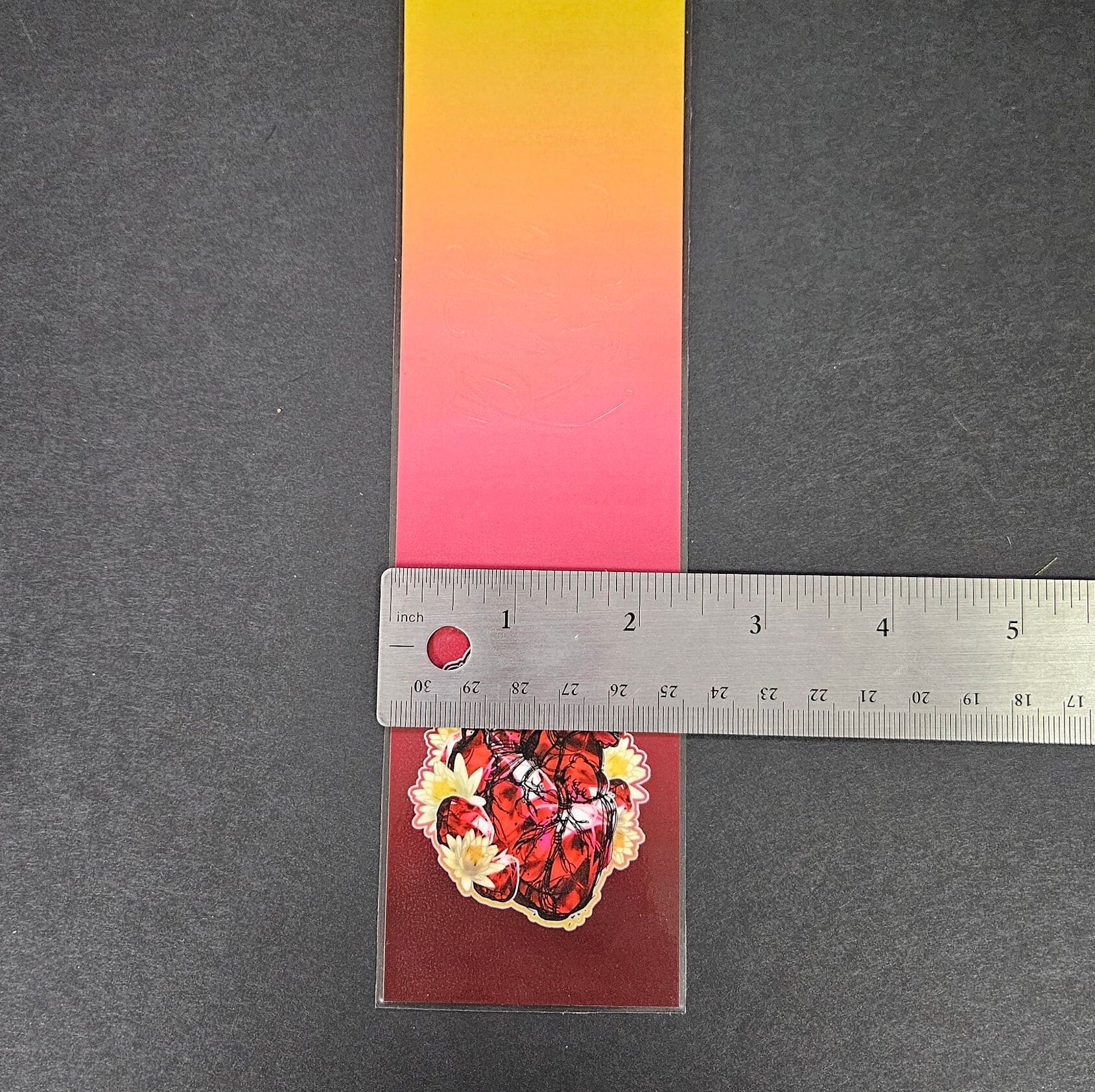 BOOKMARK: Ruby Crystal Heart