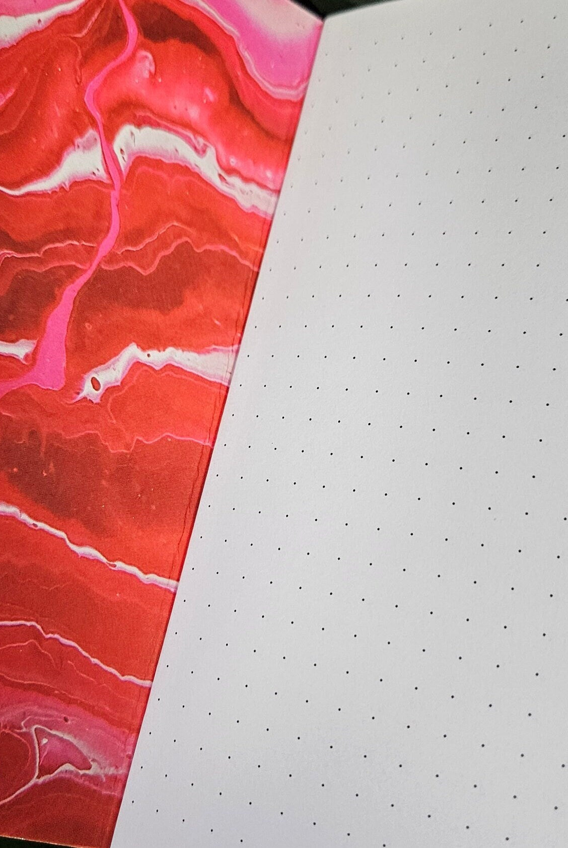 POCKET NOTEBOOK: Garnet Crystal Heart with DOT Grid Pages