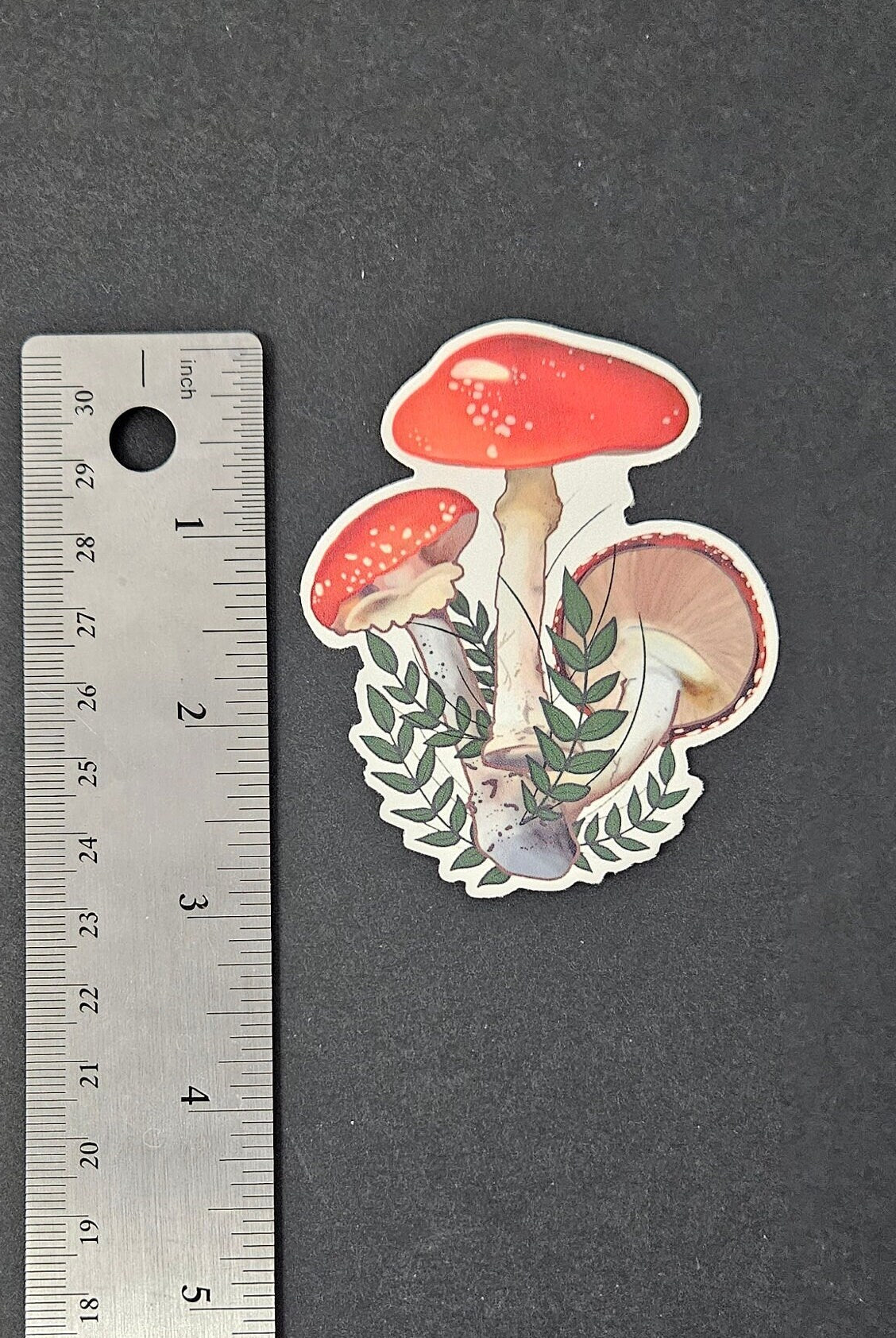 TEMPORARY TATTOO: Red Mushrooms