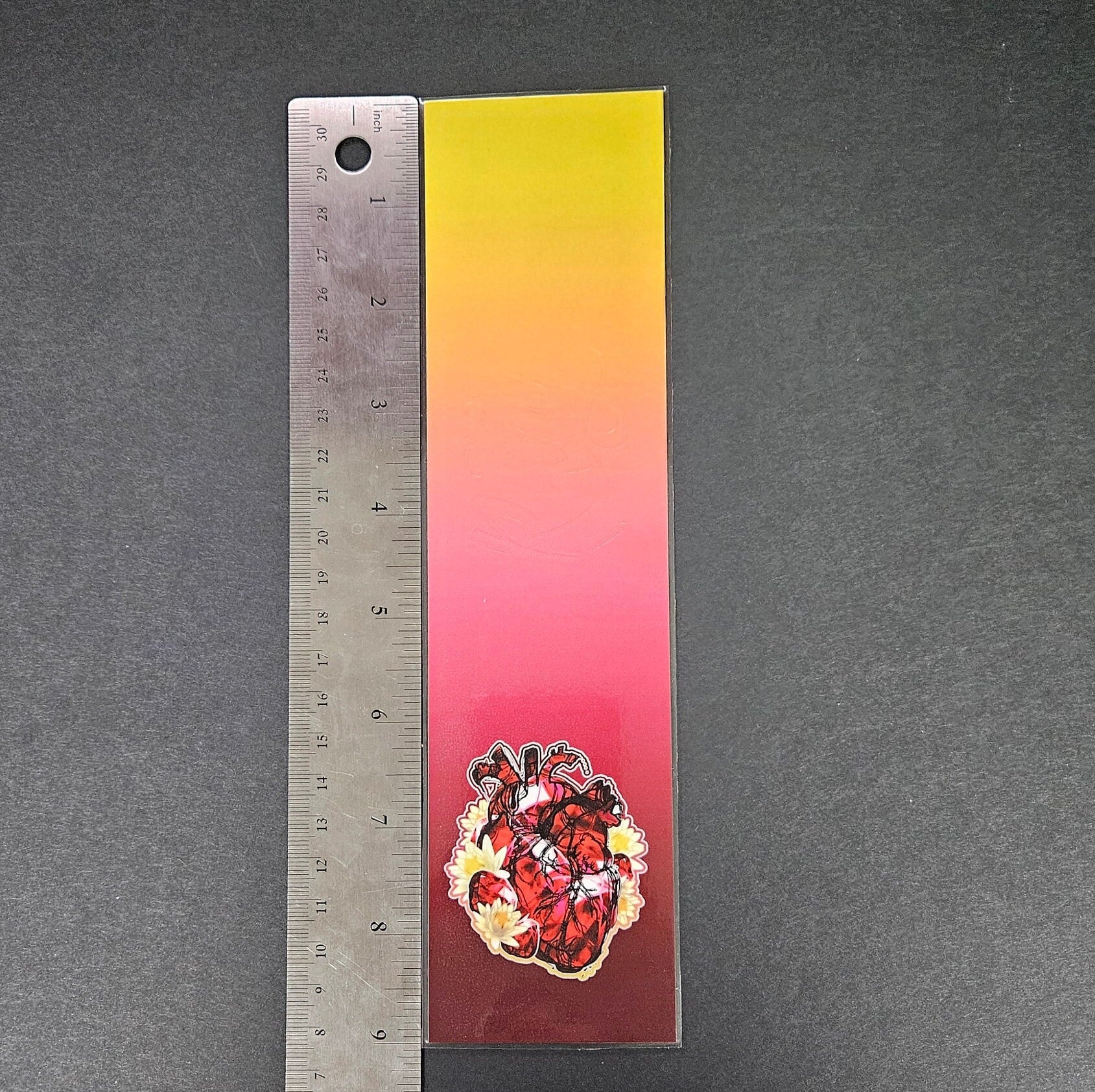 BOOKMARK: Ruby Crystal Heart