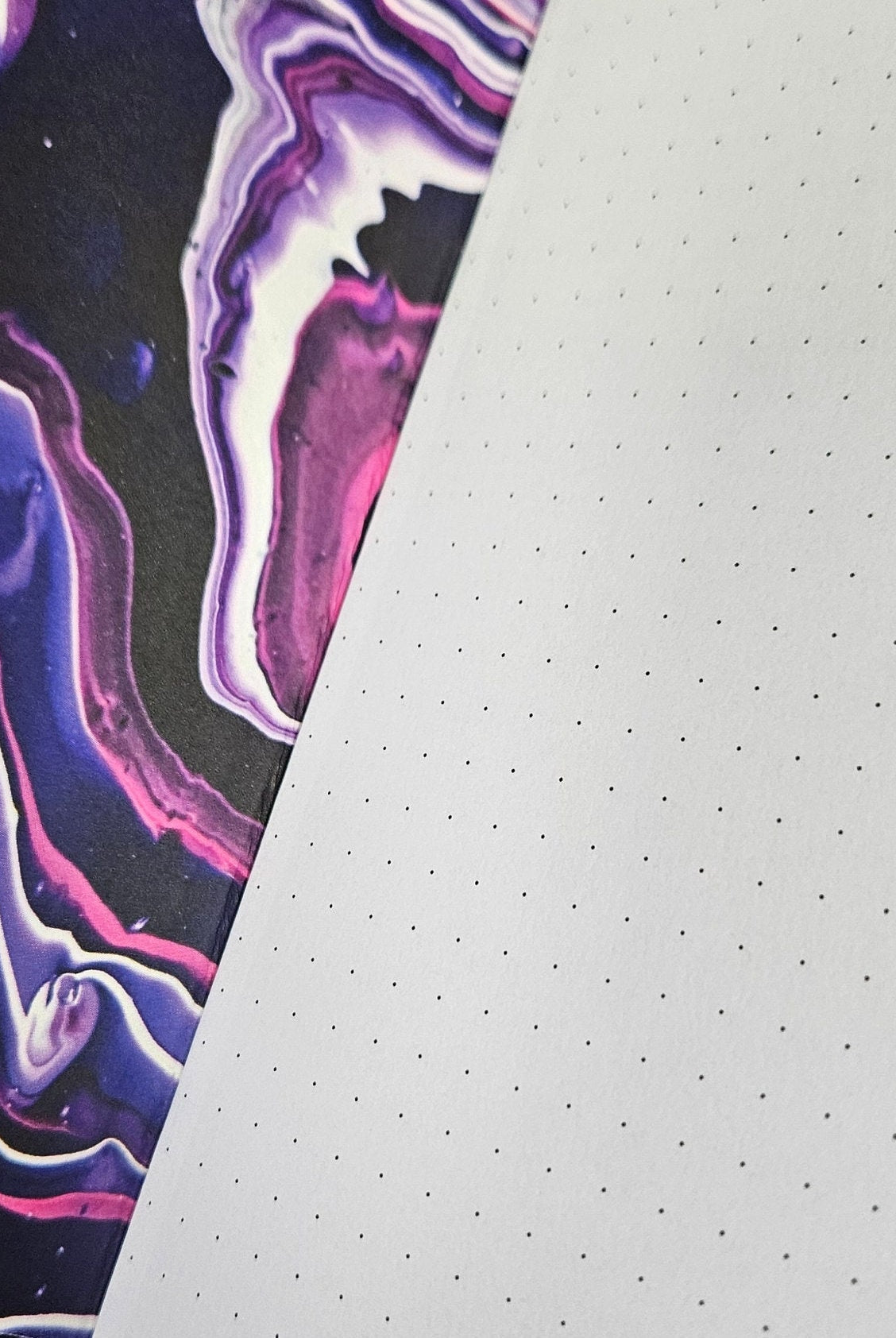 POCKET NOTEBOOK: Amethyst Crystal Heart with DOT Grid Pages