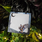 STICKY NOTES: Great Horned Owl Sticky Note Pad , Horned Owl and Forest Sticky Memo Pad , The Owl and Moon Stationery , Dark Forest Memo Pad