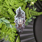 MATTE STICKER: Dark Ghost Lantern with Blue Filigree