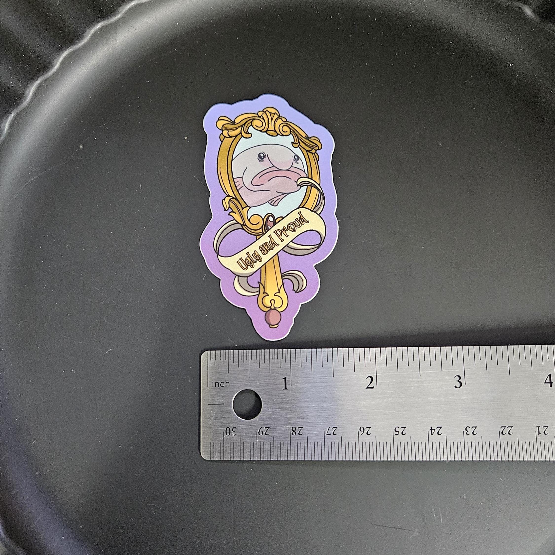 MATTE STICKER: Ugly and Proud Blobfish