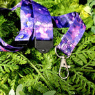 LANYARD: Amethyst Crystal with Lobster Clasp and Breakaway Closure