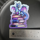 MAGNET: Blue Bookish Dragon Magnets Acornandcrowstudio