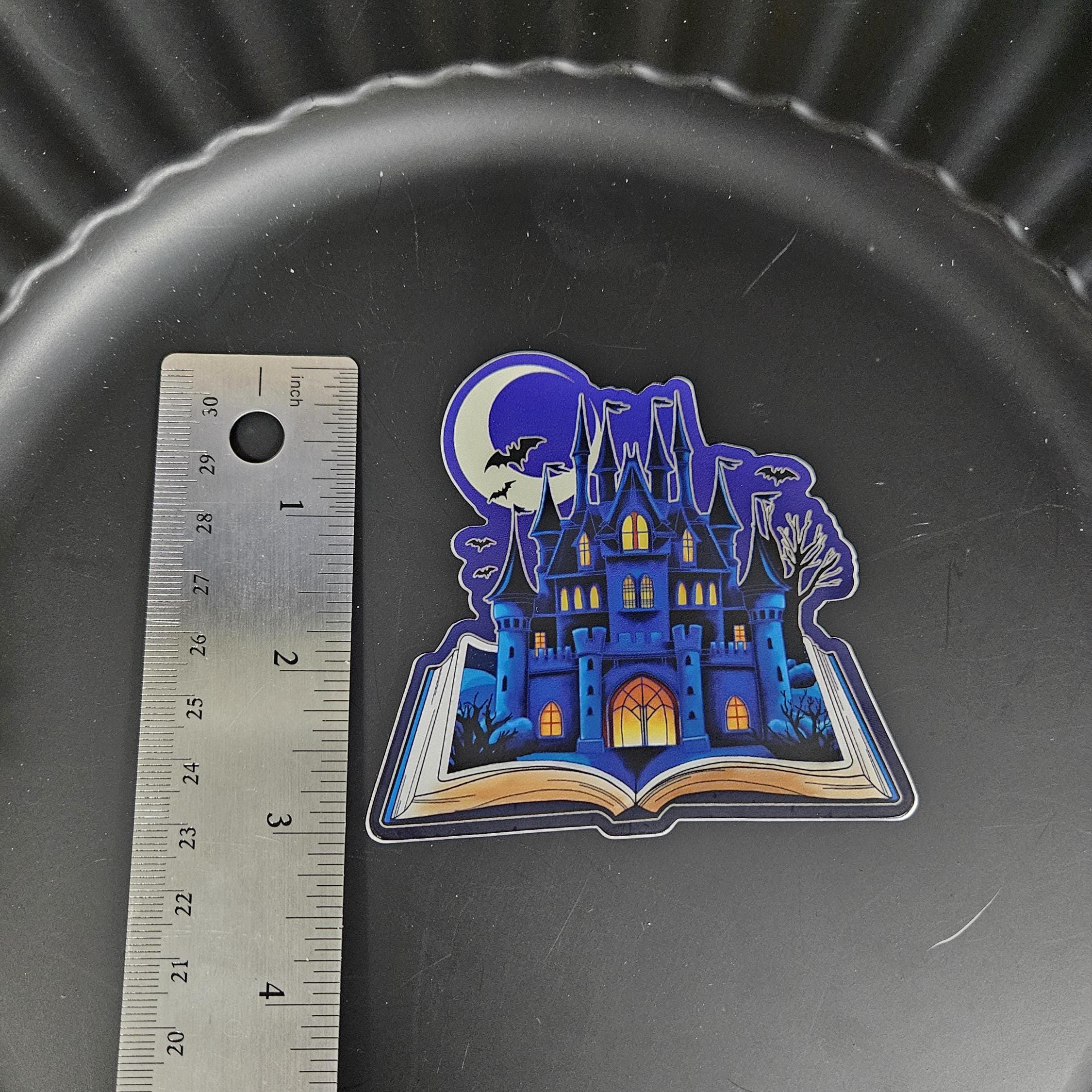 MATTE STICKER: Dark Fantasy Reader Book