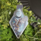 HANDMADE MAGNETIC BOOKMARK: Great Horned Owl and Holographic Sparkle