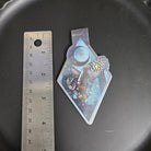 HANDMADE MAGNETIC BOOKMARK: Great Horned Owl and Holographic Sparkle