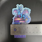 HANDMADE MAGNETIC BOOKMARK: Blue Bookish Dragon