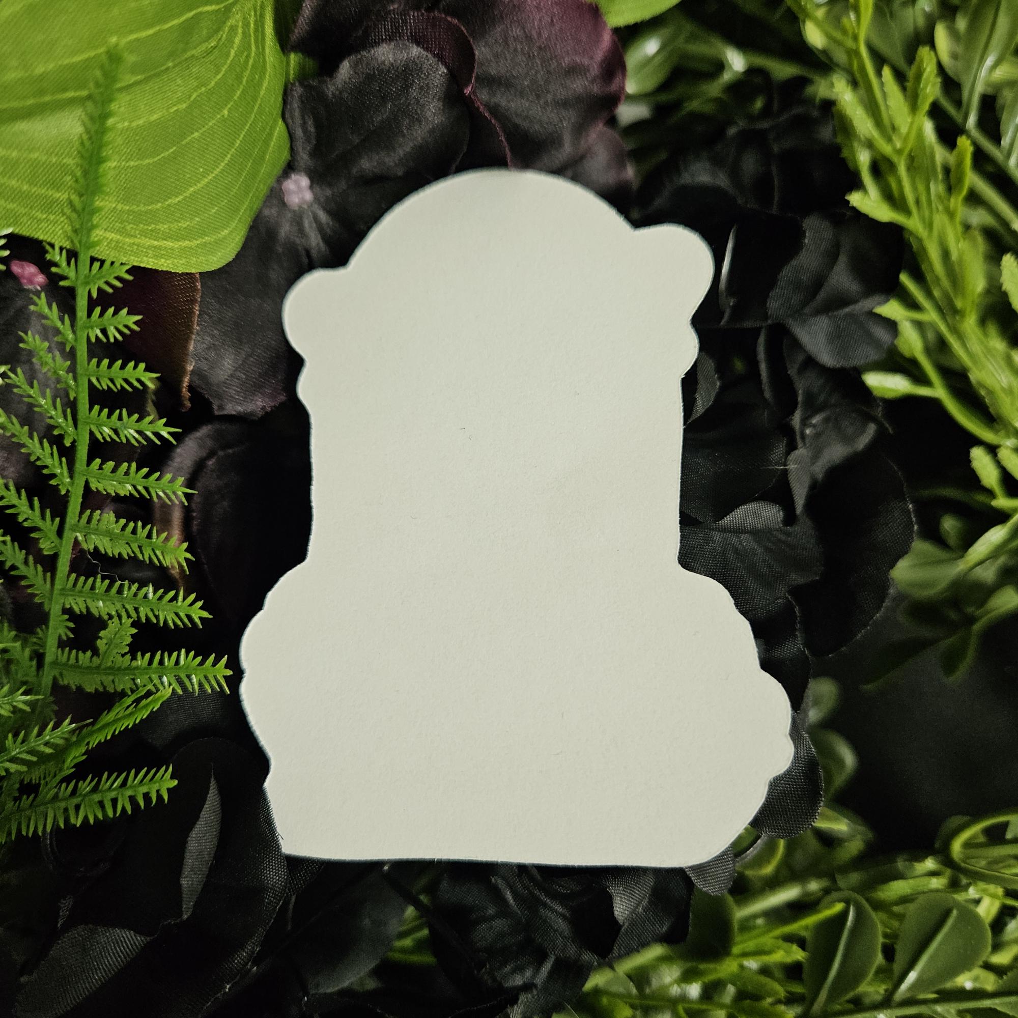 MATTE STICKER: You Are Grounded Tombstone Decorative Sticker Acornandcrowstudio
