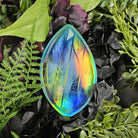 GLOSSY STICKER: Labradorite Crystal with HOLOGRAPHIC Overlay Decorative Sticker Acornandcrowstudio