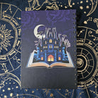 A5 Size SPIRAL NOTEBOOK : Dark Fantasy Book Castle with Lined Pages