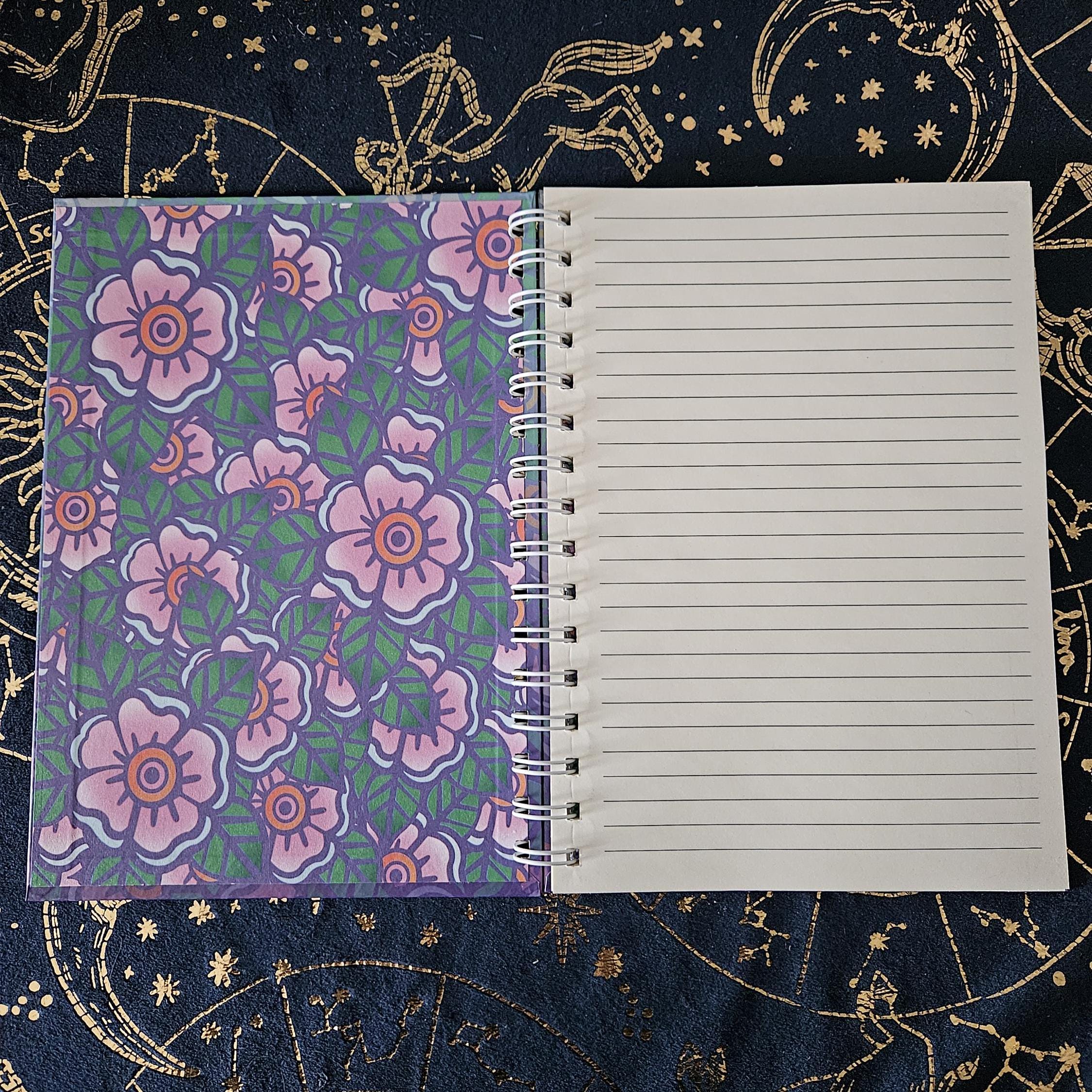 A5 Size SPIRAL NOTEBOOK : I'm Booked with Lined Pages