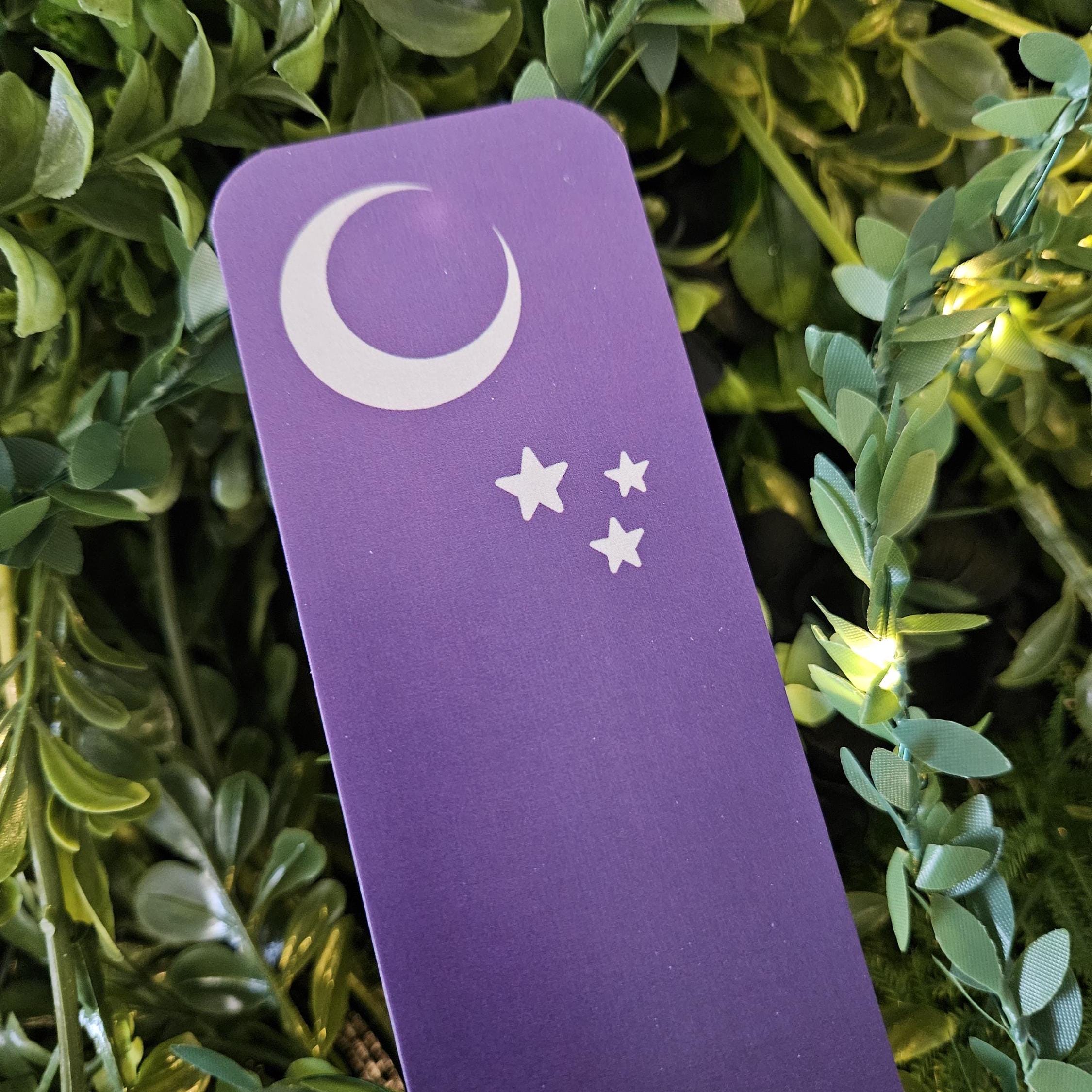 BOOKMARK: The Cat Tarot Card Bookmark , The Cat Bookmark , Fantasy Bookmark , Purple Cat Bookmark