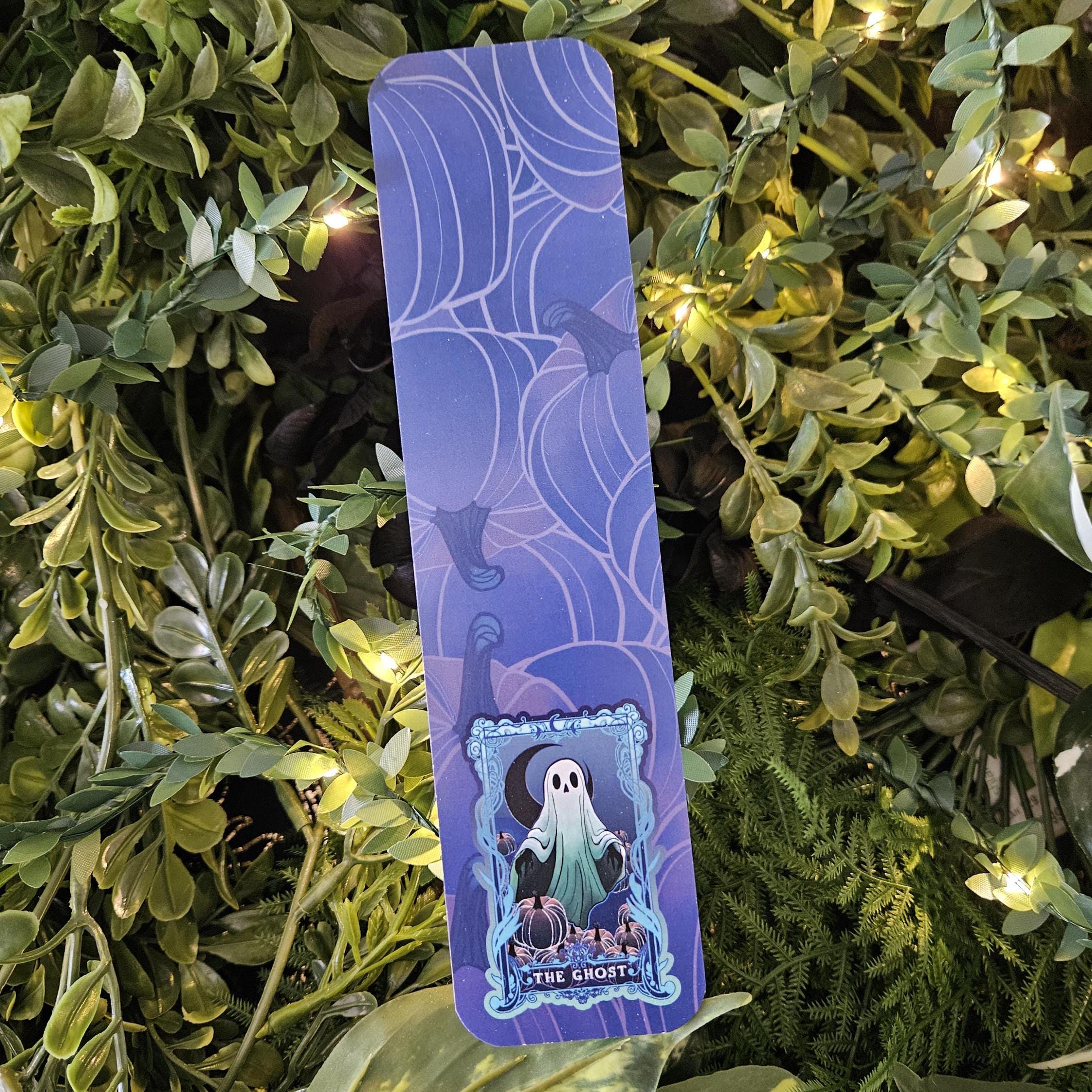 BOOKMARK: The Ghost Tarot Card Bookmark , The Ghost Bookmark , Fantasy Bookmark , Ghost Teal Bookmark