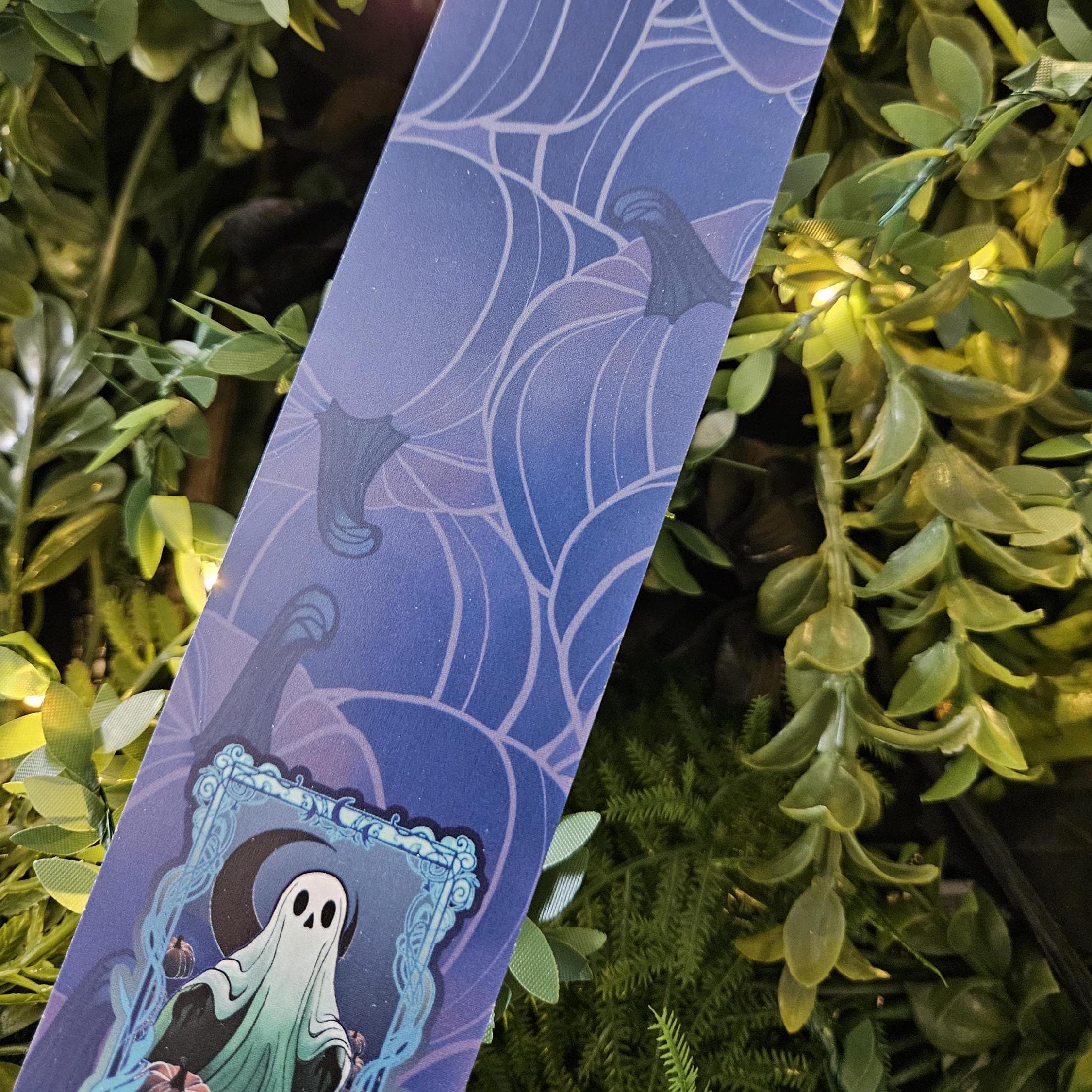 BOOKMARK: The Ghost Tarot Card Bookmark , The Ghost Bookmark , Fantasy Bookmark , Ghost Teal Bookmark