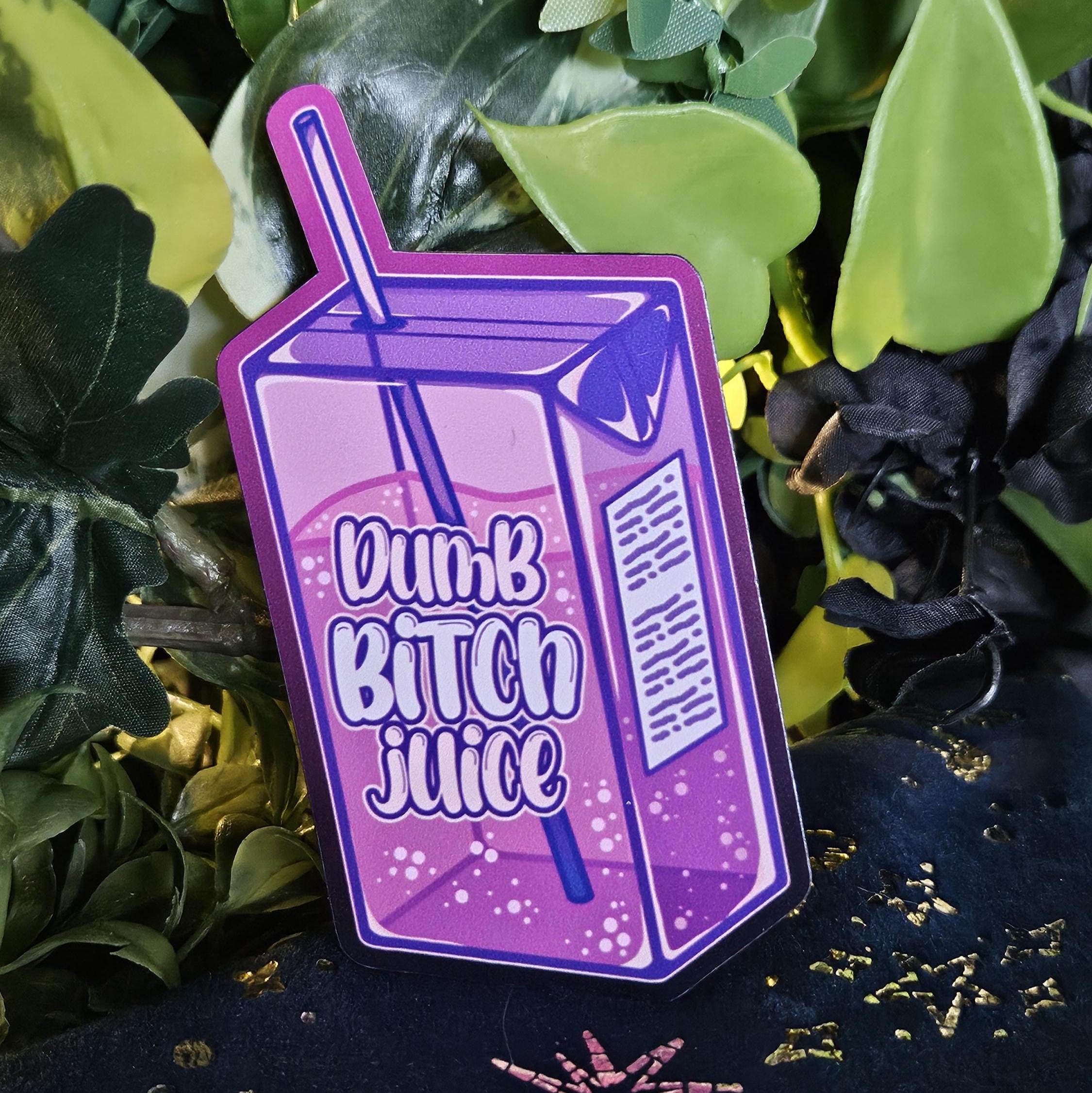 MAGNET: Dumb Bitch Juice Box , Purple Juice Box Magnet , Decorative Funny Magnet , Dumb Bitch Magnet