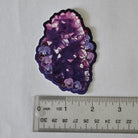 MATTE STICKER: February Amethyst and Purple Pansy Birthstone Crystal , Amethyst Crystal Sticker , Crystal Sticker , Crystal Decorative Sticker Acornandcrowstudio