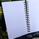 4x6 HANDMADE SPIRAL NOTEBOOK: Pastel Fruit Bat with Sakura Flowers Acornandcrowstudio