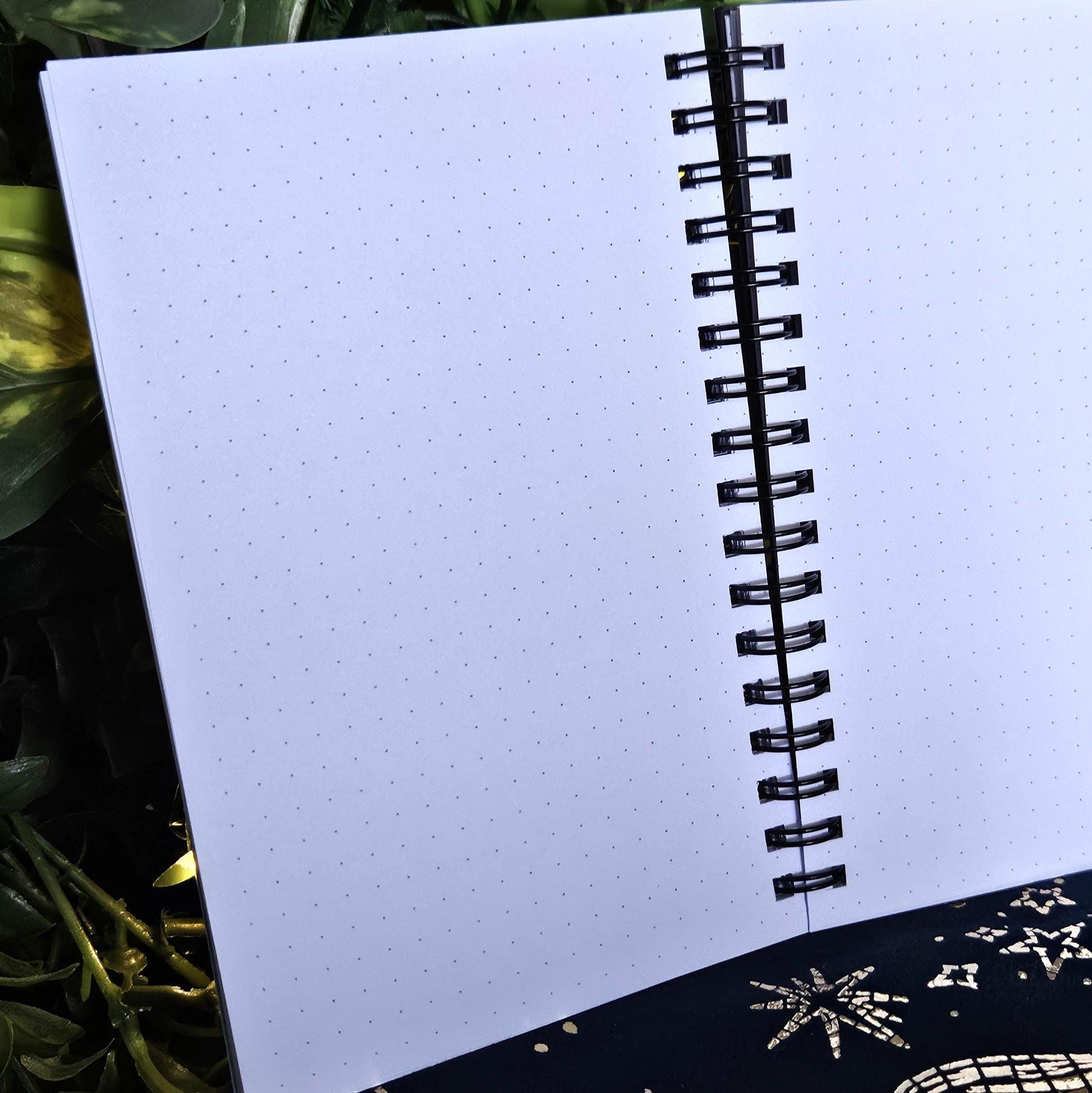 4x6 HANDMADE SPIRAL NOTEBOOK: Pastel Fruit Bat with Sakura Flowers Acornandcrowstudio