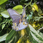 MATTE STICKER: Honduran Ghost Bat with Lemon Flowers Decorative Sticker Acornandcrowstudio