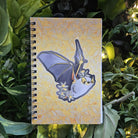 4x6 HANDMADE SPIRAL NOTEBOOK: Honduran Bat with Lemon Flowers Acornandcrowstudio